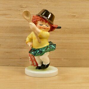 Vintage 60s GOEBEL Charlot Byj Red Head Girl Porcelain Figurine, Made in Germany